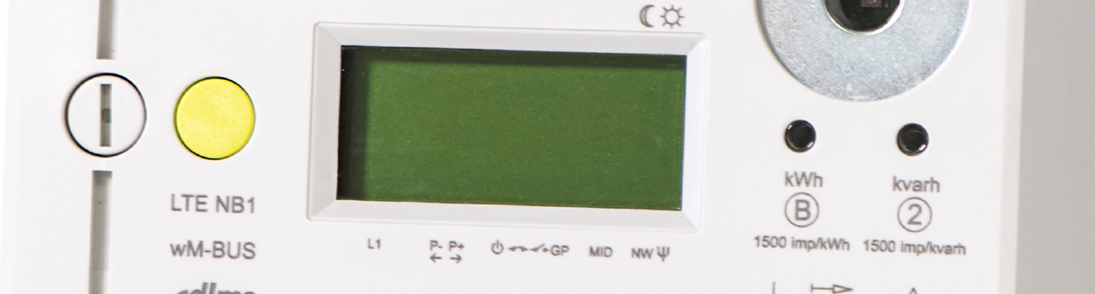 De bedieningsknop van het scherm van de digitale elektriciteitsmeter S211