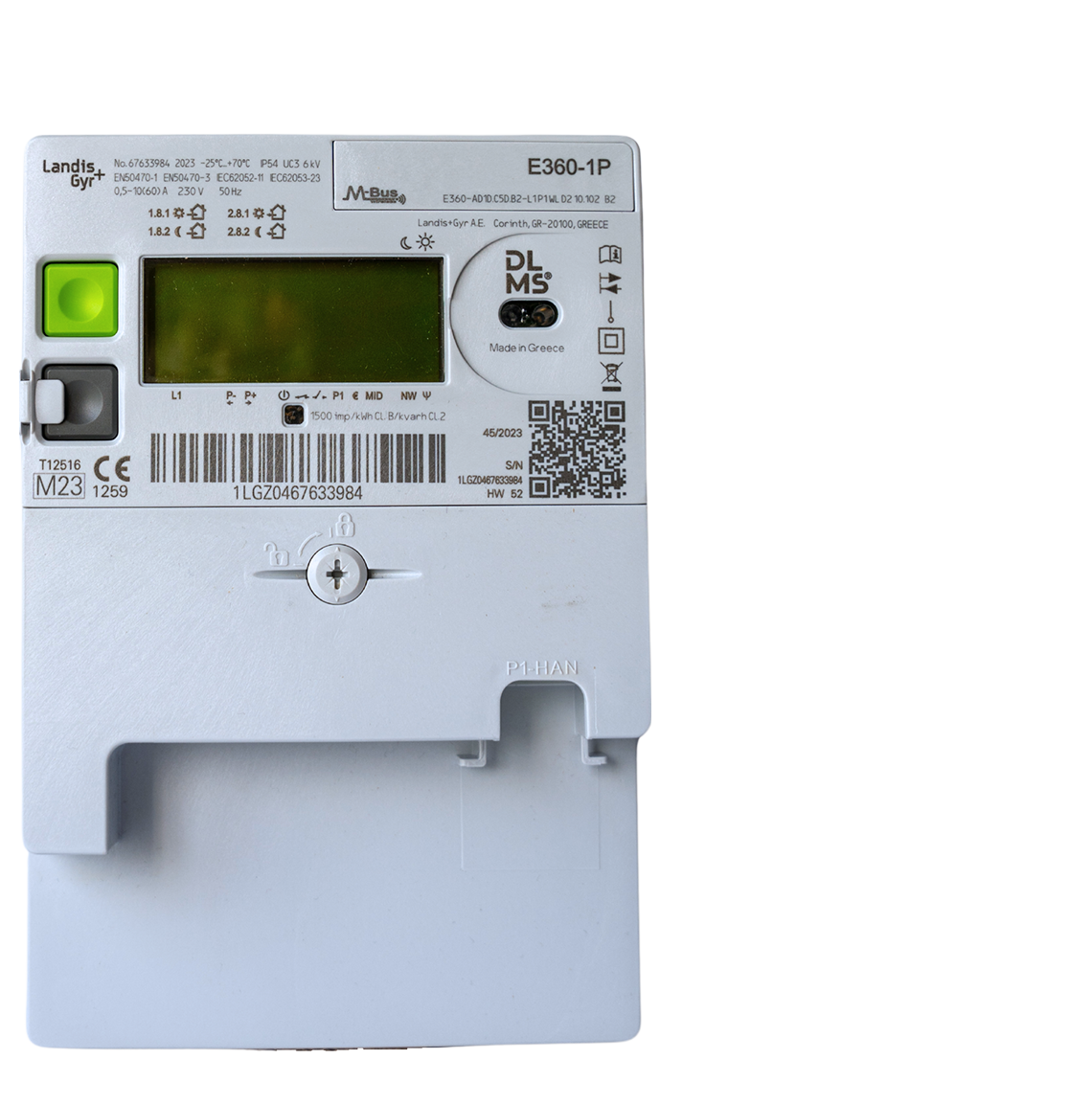Digitale elektriciteitsmeter Landis+Gyr E360-1P
