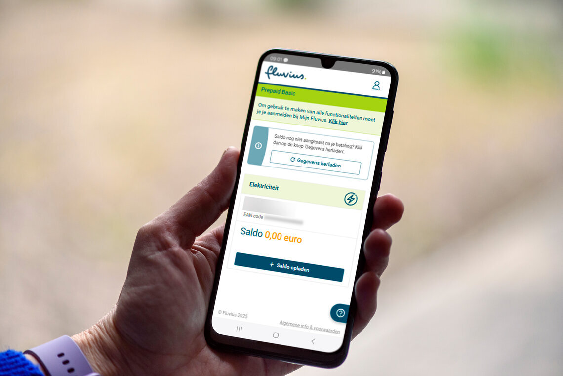 Prepaid app energie kopen
