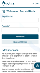 Vul je Prepaid-code in