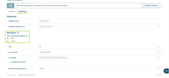 Heb je in je instellingen aangeduid dat je meldingen wil krijgen? Dan krijg je hierover ook een e-mail en/of sms.