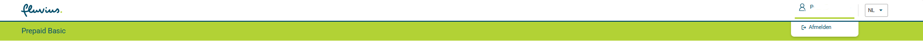 Meld je af bij Prepaid Basic door op je klantnummer rechtsboven de klikken.