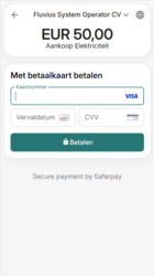 Nieuwe betaling met Visa