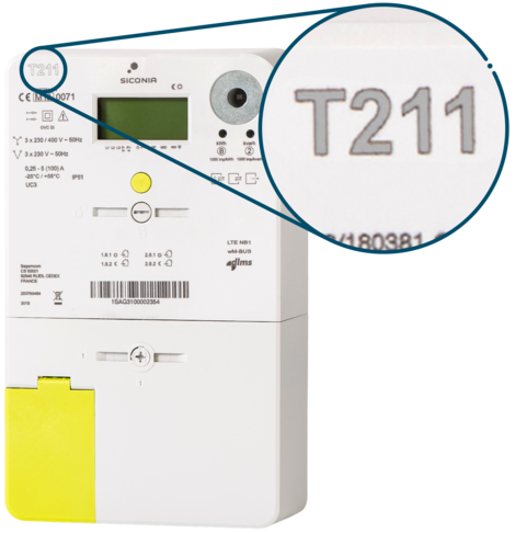 Digitale meter - Sagemcom - type Siconia T211