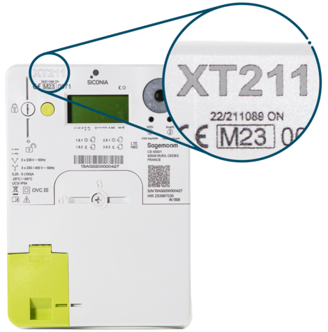 Digitale meter - Sagemcom - type Siconia XT211