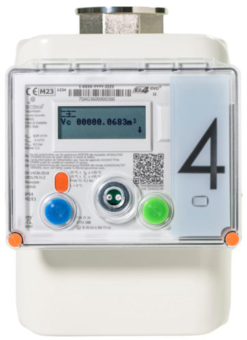 Digitale aardgasmeter Sagemcom ES4